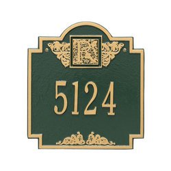 Image of Personalized Monogram Address Plaque