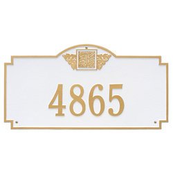 Image of Personalized Monogram Large Address Plaque - 1 Line