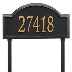 Image of Personalized Providence Large Lawn Address Plaque - 1 Line