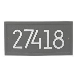 Image of Personalized Rectangle Modern Wall Plaque