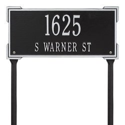 Image of Personalized Roanoke 2 Line Standard Lawn Plaque