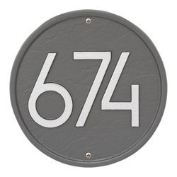 Image of Personalized Round Modern Wall Plaque