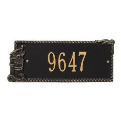 Image of Personalized Seagull Rectangle Address Plaque