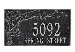 Image of Personalized Spring Blossom 2 Line Estate Wall Plaque