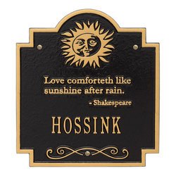 Image of Personalized Sun Poem Wall Plaque
