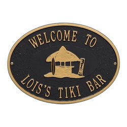 Image of Personalized Tiki Hut Plaque