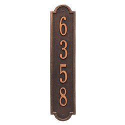 Image of Personalized Vertical Address Plaque - 1 Line