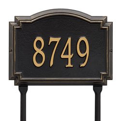 Image of Personalized Williamsburg Address Lawn Plaque - 1 Line