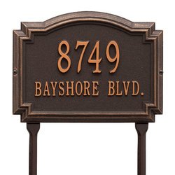 Image of Personalized Williamsburg Address Lawn Plaque - 2 Line