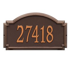 Image of Personalized Williamsburg Large Address Plaque - 1 Line