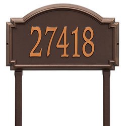 Image of Personalized Williamsburg Large Lawn Address Plaque - 1 Line