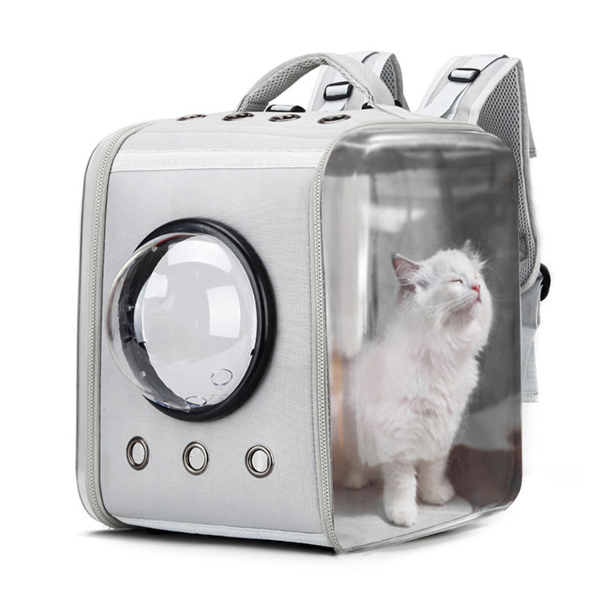 Image of Pet Carrier Bag Breathable Astronaut Space Backpack Puppy Cat Cage Transport Bag Capsule Space