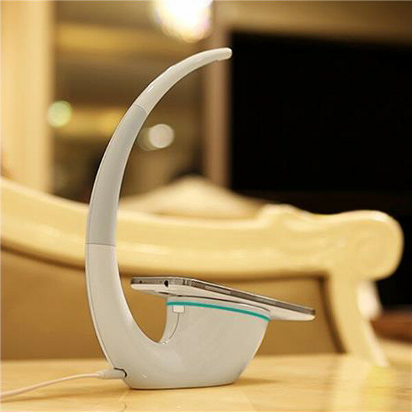 Image of Phantom QI Intelligent Energy Save Wireless Charger Table Lamp for Apple Samsung S6 iWatch
