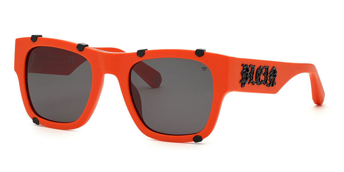 Image of Philipp Plein SPP042W V47F 54 Lunettes De Soleil Homme Oranges FR