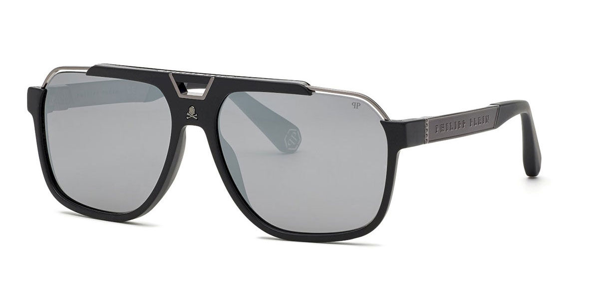 Image of Philipp Plein SPP046V 703X Gafas de Sol para Hombre Negras ESP