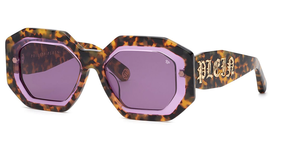 Image of Philipp Plein SPP098M 0778 53 Lunettes De Soleil Femme Tortoiseshell FR