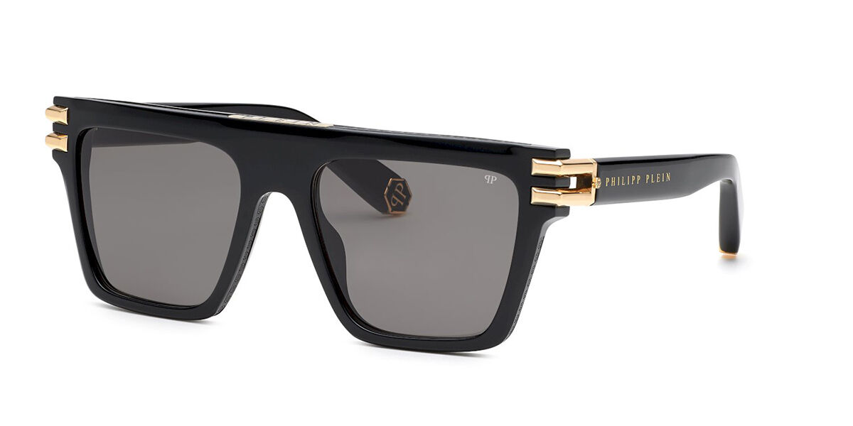 Image of Philipp Plein SPP108M 0700 Óculos de Sol Pretos Feminino BRLPT