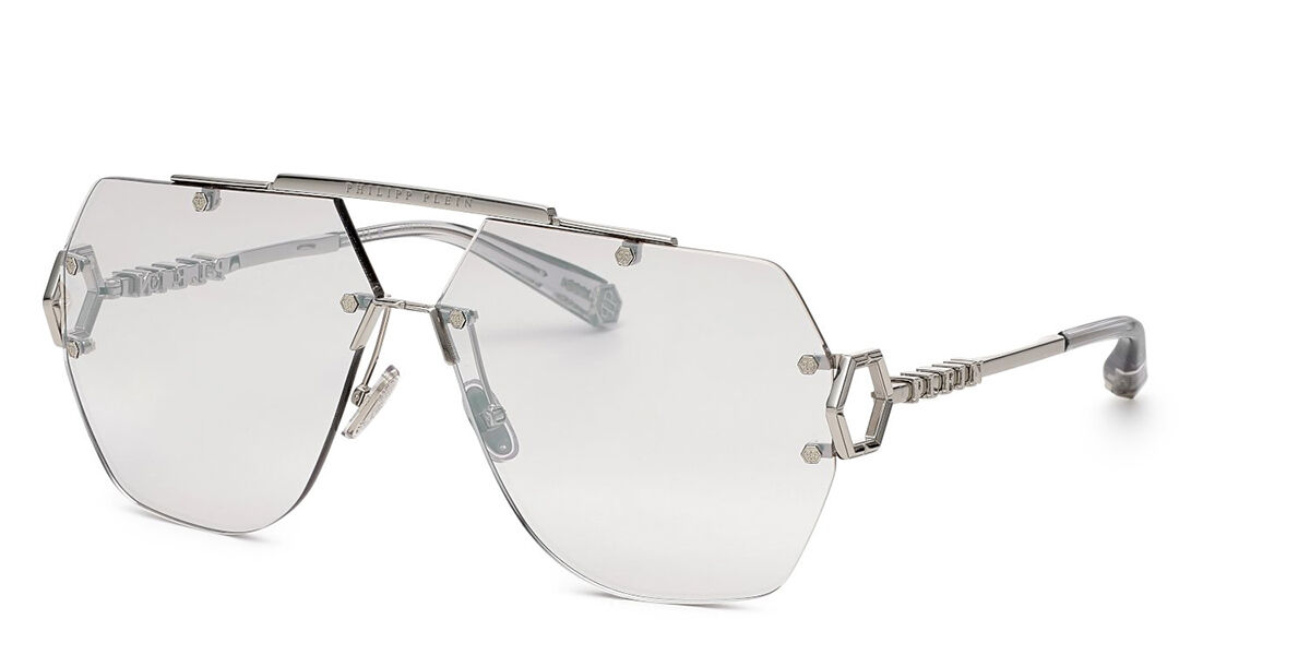 Image of Philipp Plein SPP111 579F 66 Lunettes De Soleil Femme Argentées FR