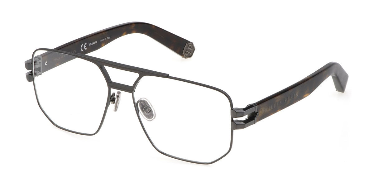 Image of Philipp Plein VPP022M 0584 58 Szare Męskie Okulary Korekcyjne PL