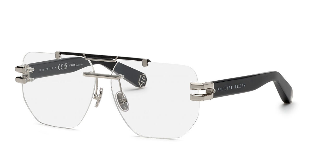 Image of Philipp Plein VPP087M 0K07 61 Srebrne Damskie Okulary Korekcyjne PL