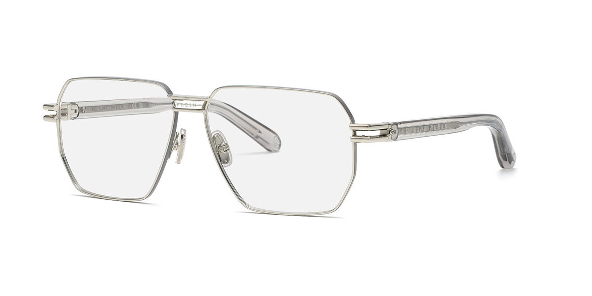 Image of Philipp Plein VPP114M 0H48 58 Srebrne Damskie Okulary Korekcyjne PL