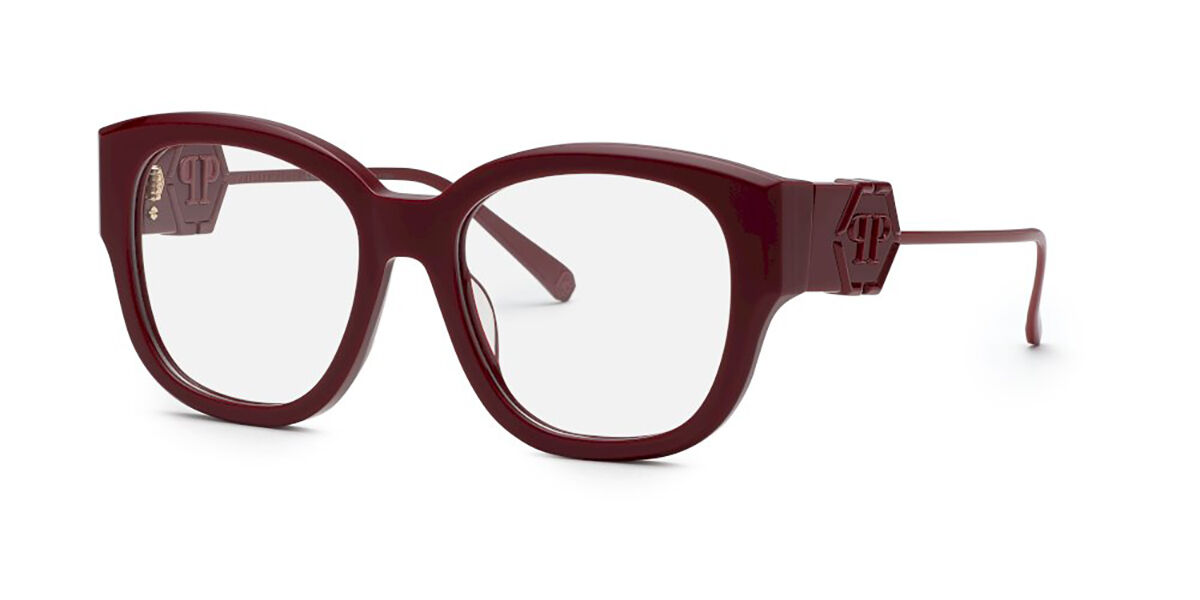 Image of Philipp Plein VPP124M 09FH 53 Burgundy Damskie Okulary Korekcyjne PL