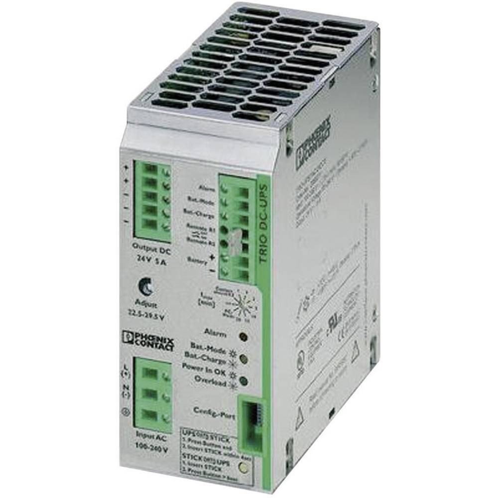 Image of Phoenix Contact TRIO-UPS/1AC/24DC/ 5 Rail-mount UPS (DIN)