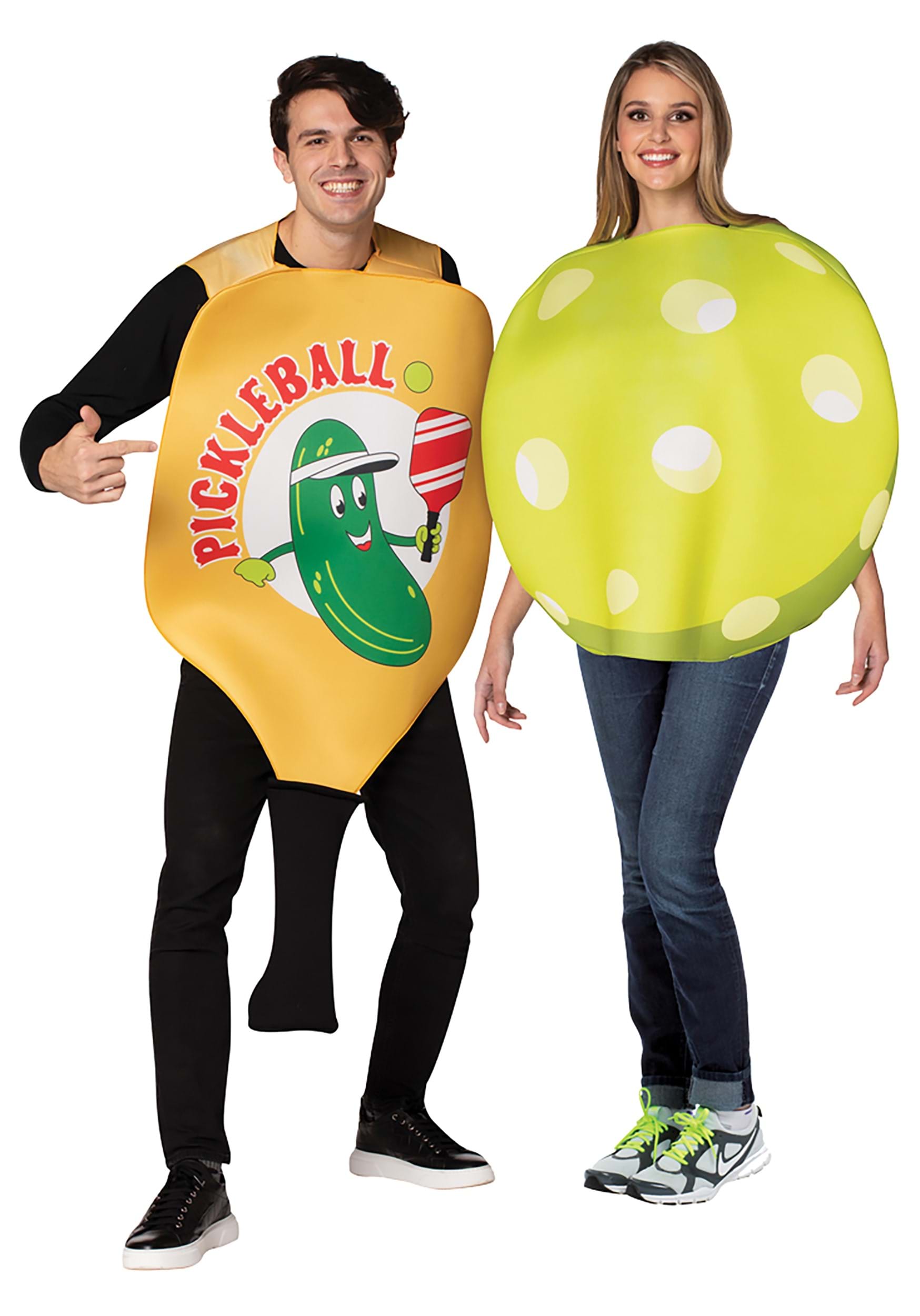 Image of Pickleball Paddle & Ball Adult Couples Costume ID RA6538-ST