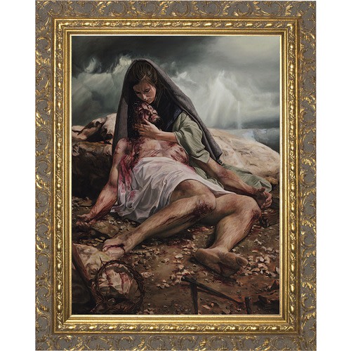 Image of Pieta with Ornate Gold Frame