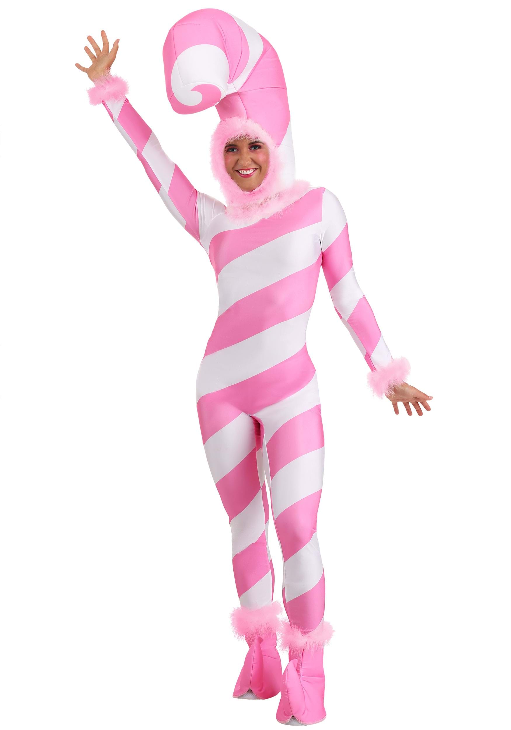 Image of Pink Candy Cane Costume for Women ID FUN0916AD-XS