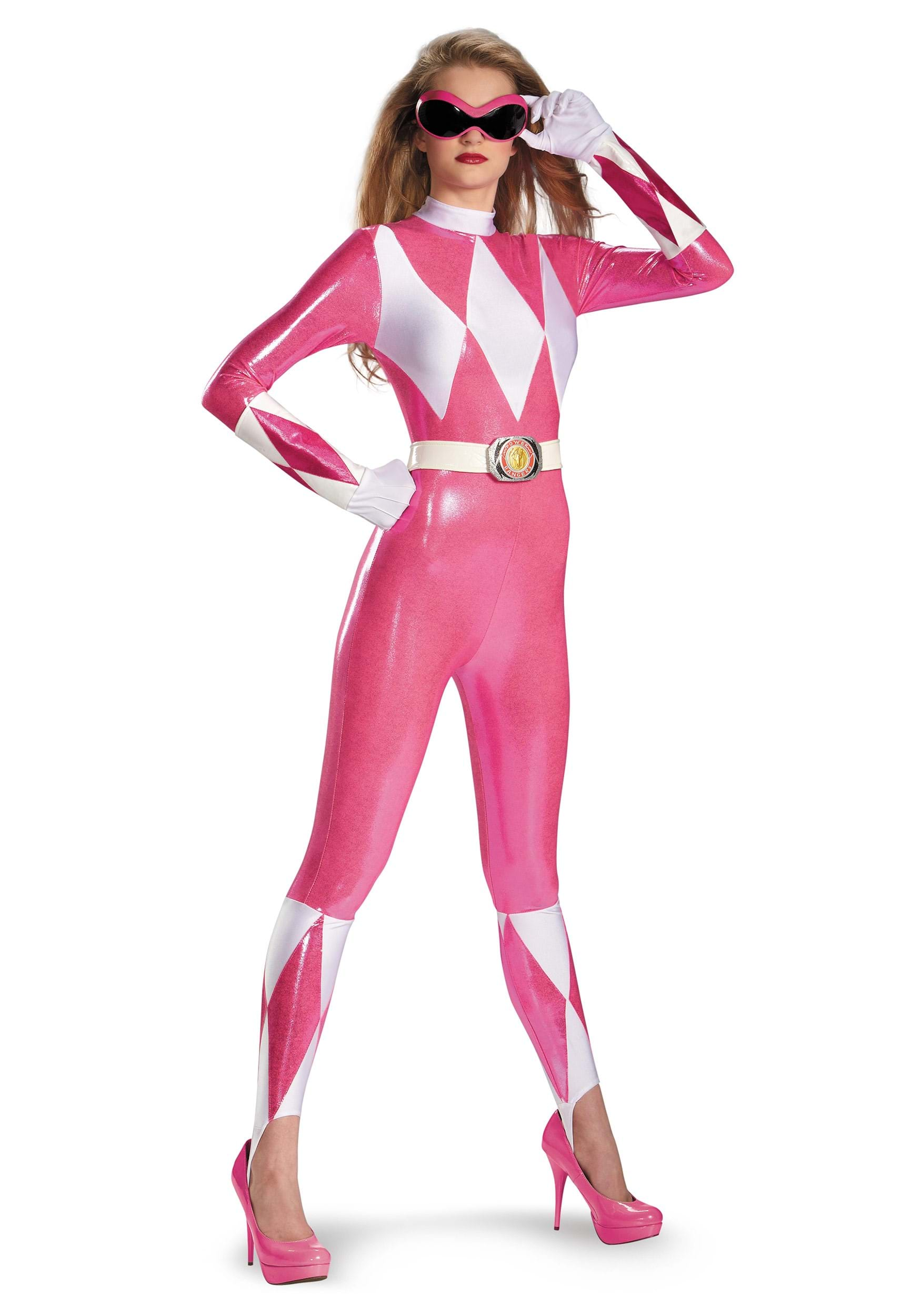 Image of Pink Ranger Sassy Bodysuit Costume | Power Ranger Bodysuit ID DI55626-L