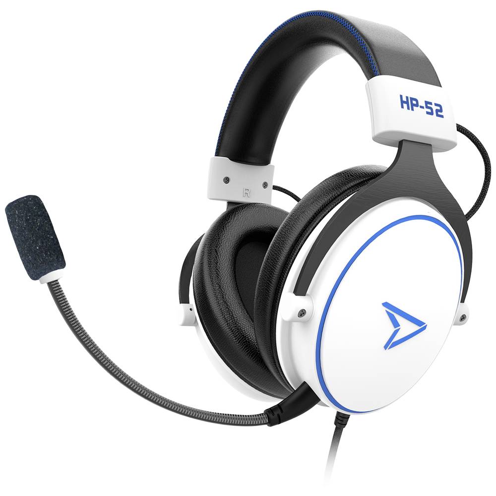 Image of Pixminds HP-52 Gaming Over-ear headset Corded (1075100) Stereo White Volume control