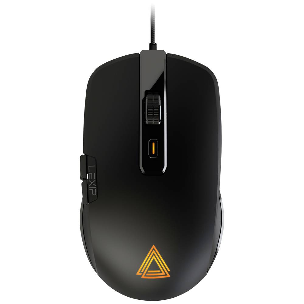 Image of Pixminds NP93 Gaming mouse Corded Optical Black 6 Buttons 12000 dpi Backlit