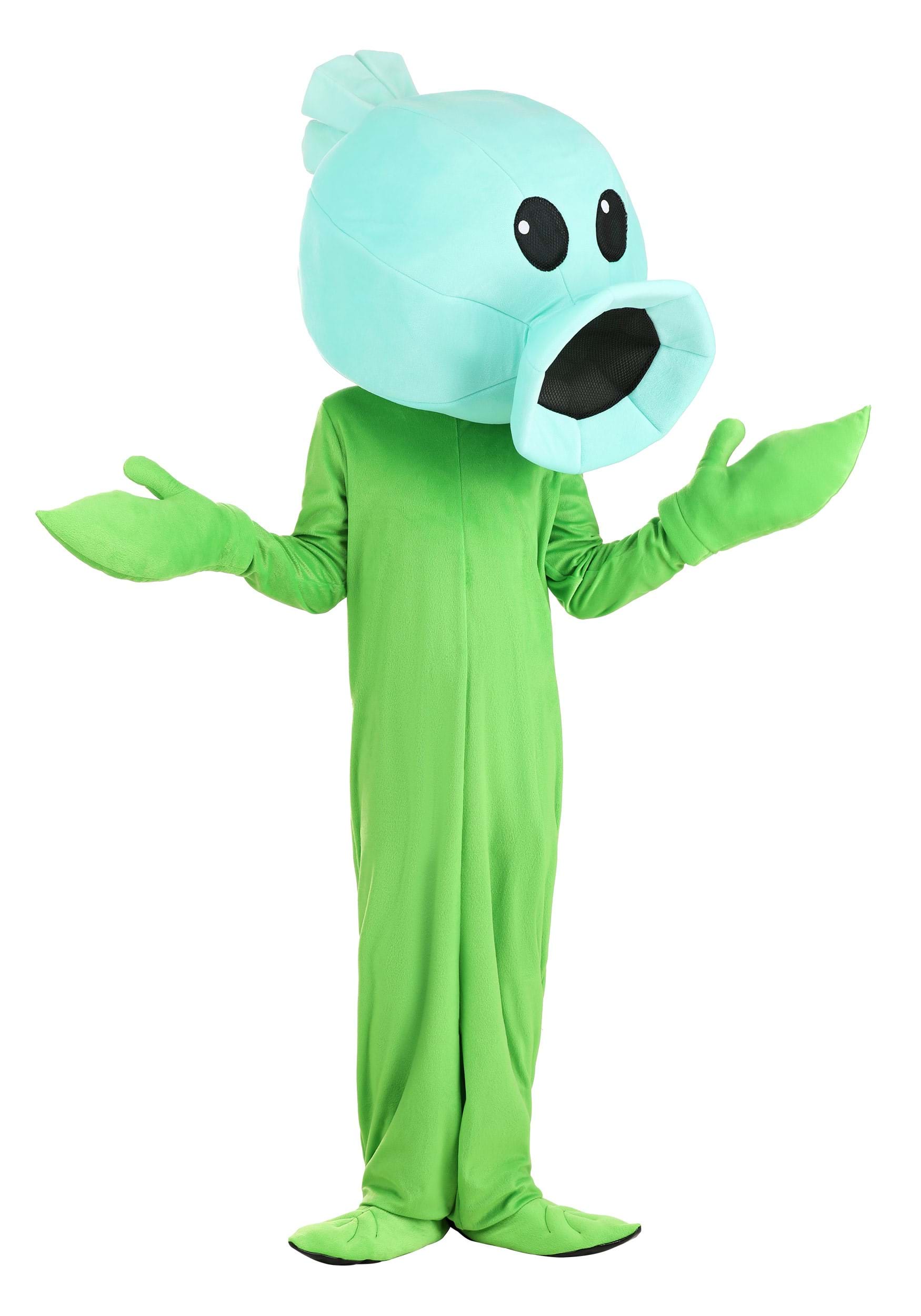 Image of Plants Vs Zombies Snow Pea Costume Jumpsuit for Kid's ID FUN2399CH-L