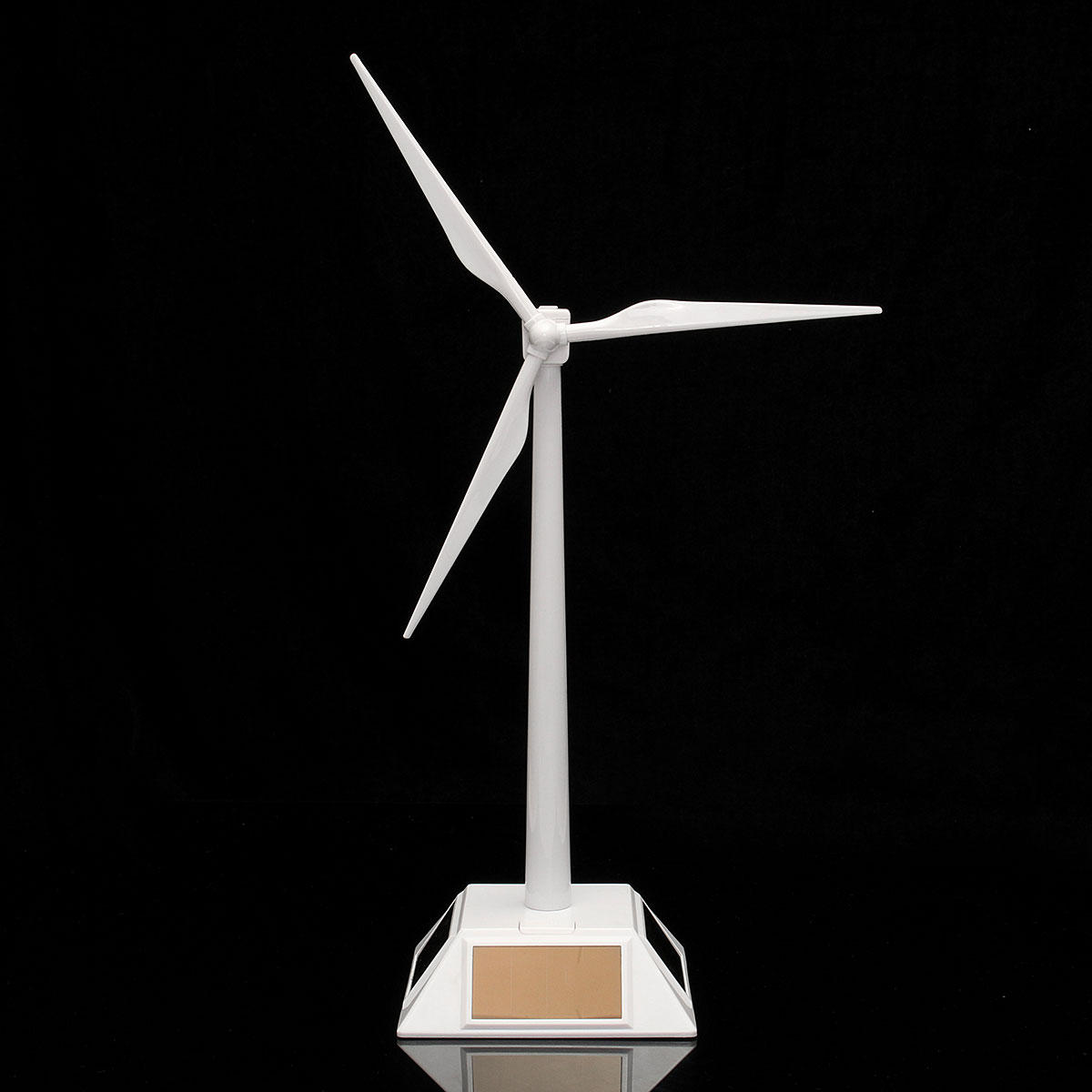 Image of Plastic Solar Powered Windmill Wind Mill Turbine Teaching Tool & Desktop Display Tray Holder