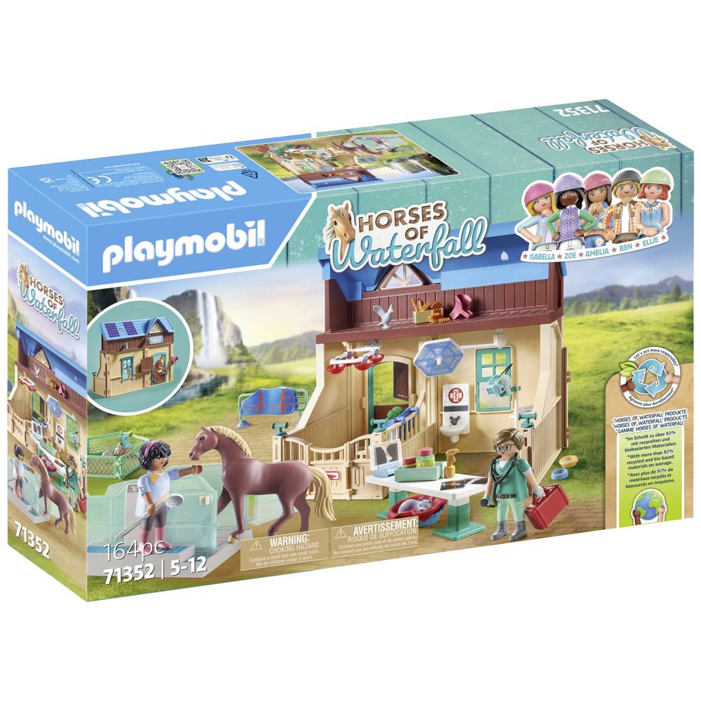 Image of PlaymobilÂ® Horses of Waterfall Riding Therapy & Veterinary Practice 71352