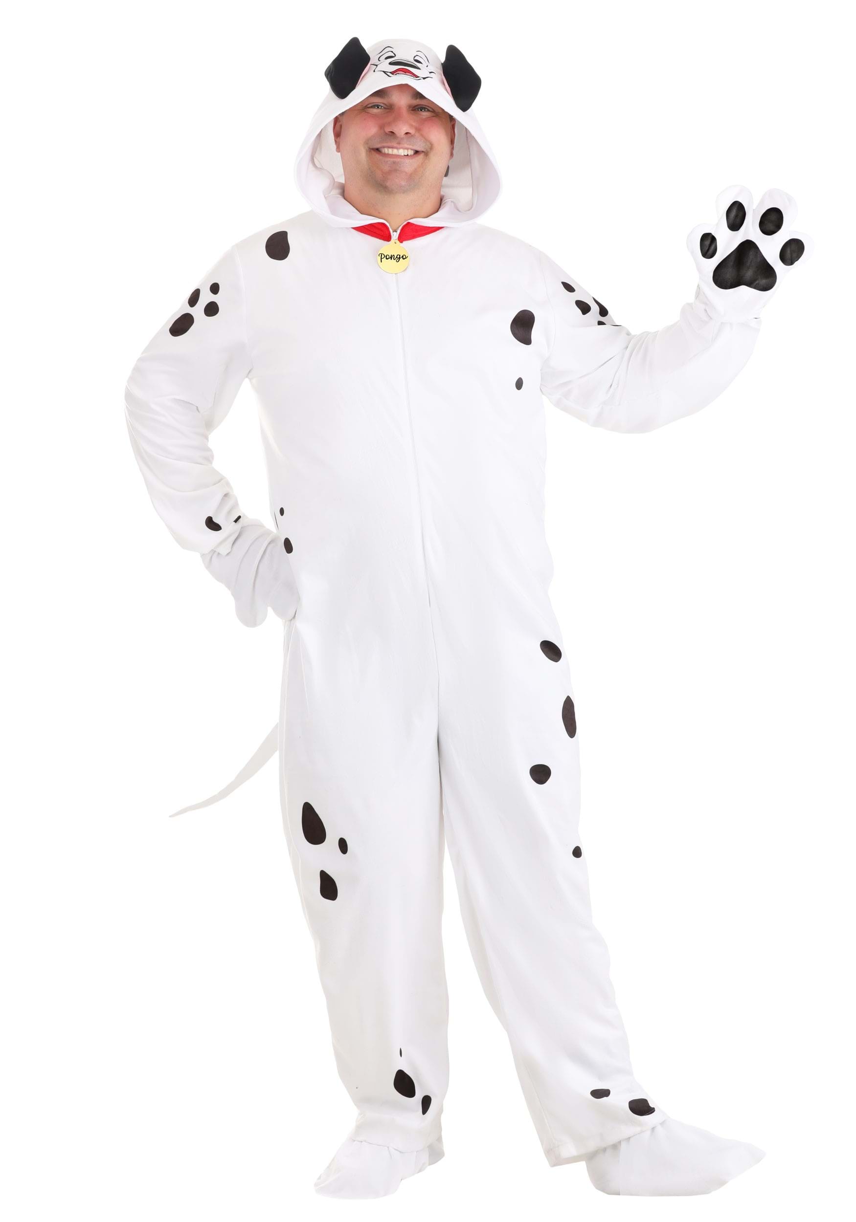 Image of Plus Size Adult 101 Dalmatians Pongo Costume Onesie ID FUN2507PL-5X