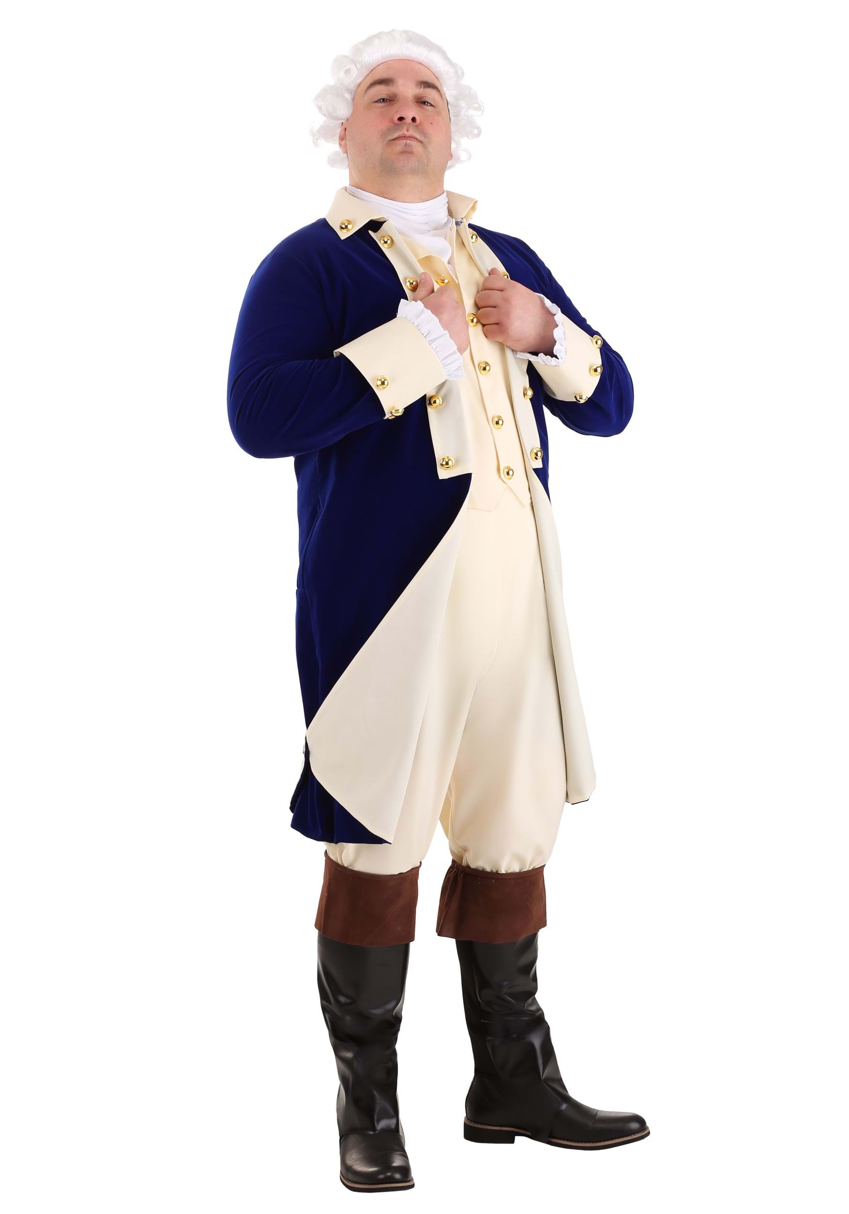 Image of Plus Size Alexander Hamilton Men's Costume ID FUN0948PL-3X