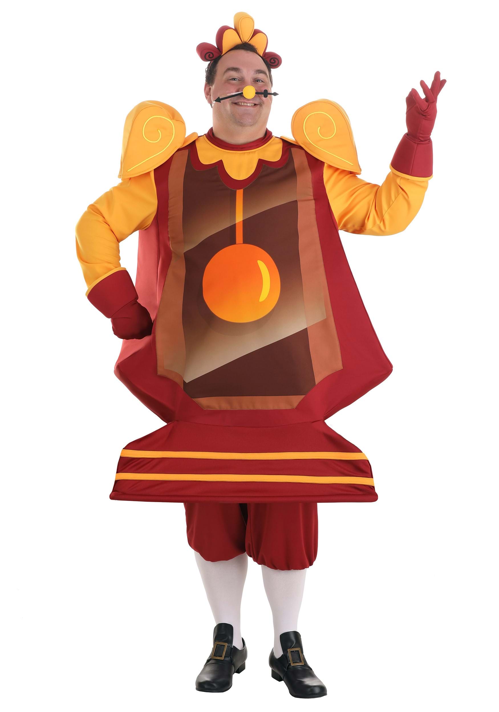 Image of Plus Size Beauty and the Beast Cogsworth Costume for Men ID FUN2702PL-3X