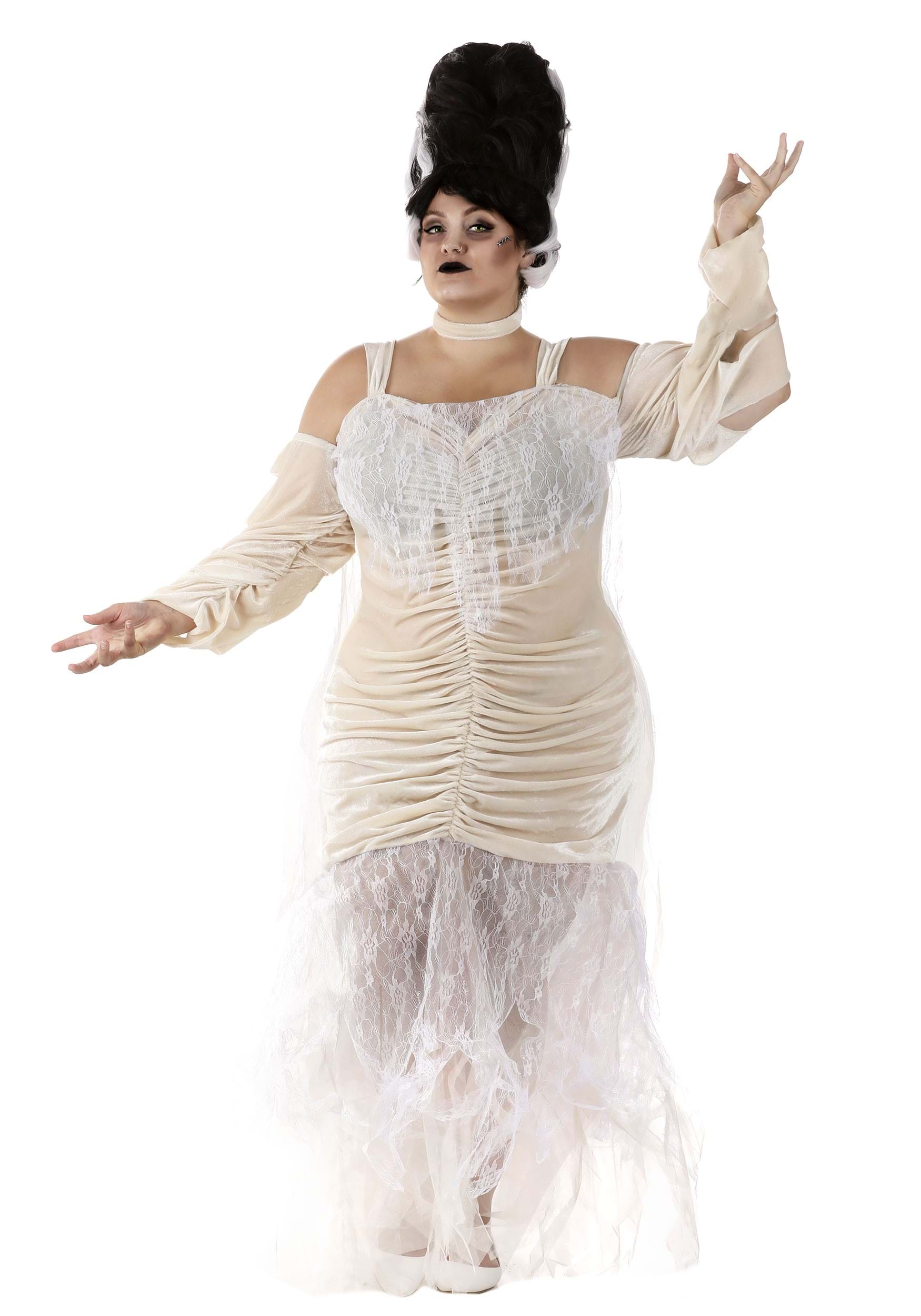 Image of Plus Size Bride of Frankenstein Women's Costume ID FUN3102-1X