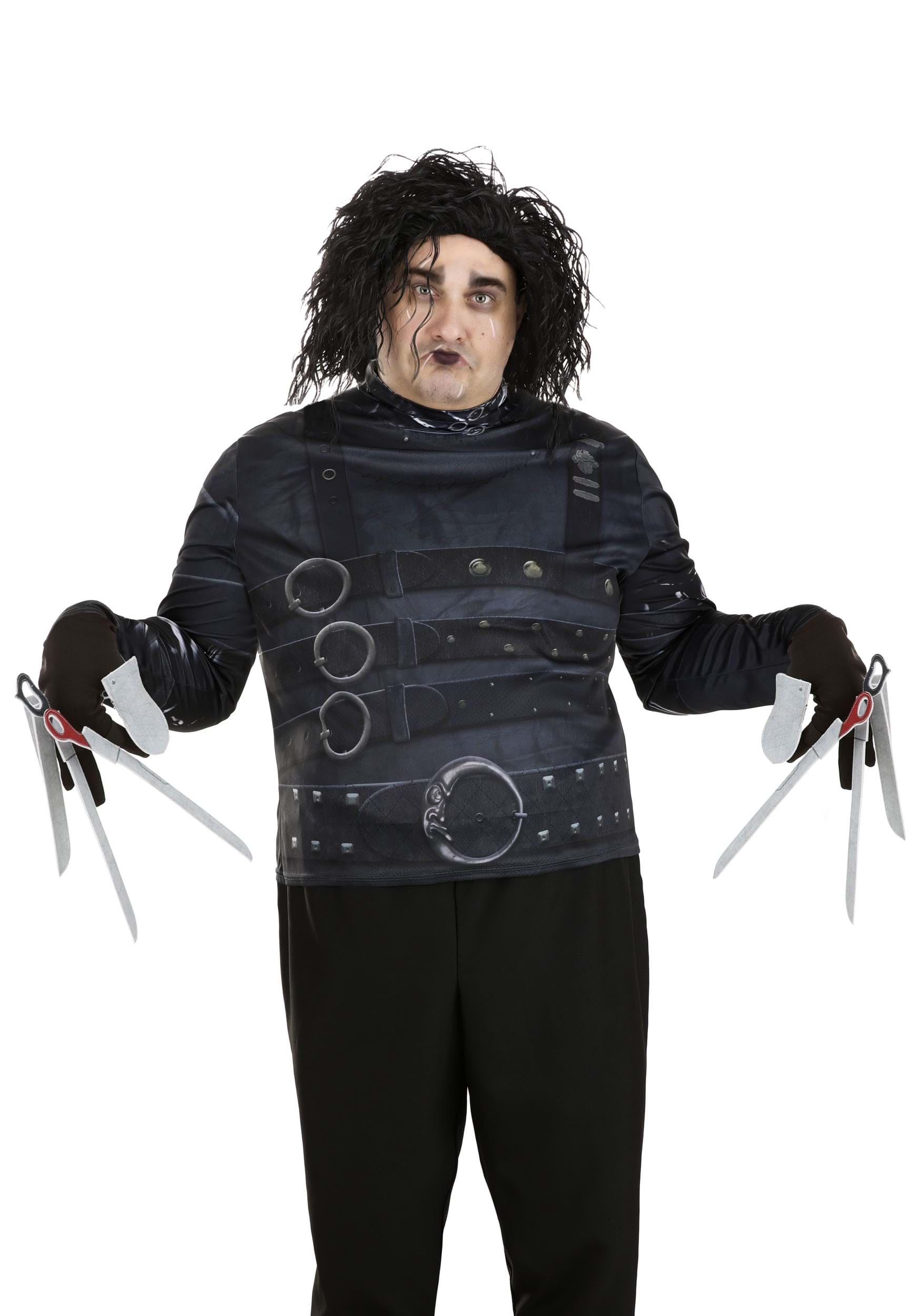 Image of Plus Size Classic Edward Scissorhands Costume ID FUN3200PL-3X