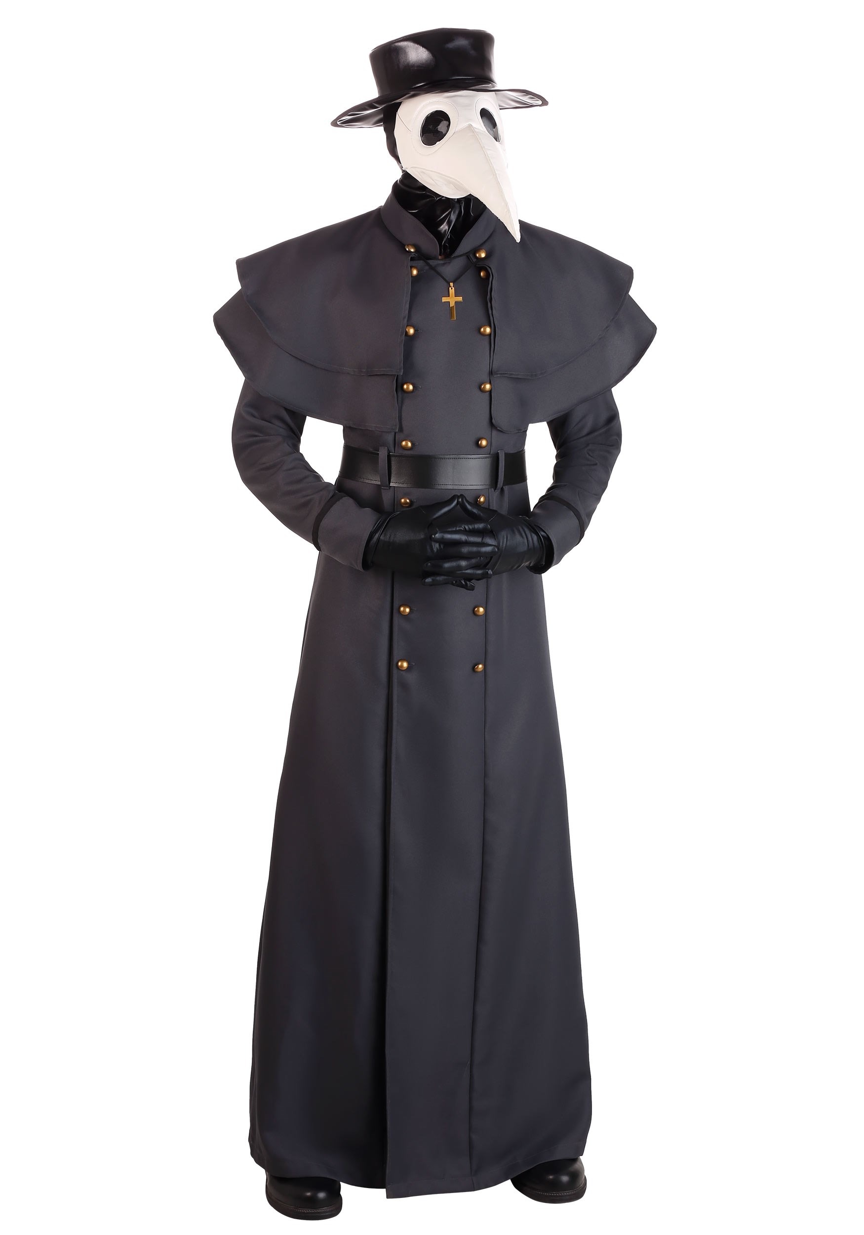 Image of Plus Size Classic Plague Doctor Men's Costume | Scary Plus Size Costumes ID FUN7259PL-2X