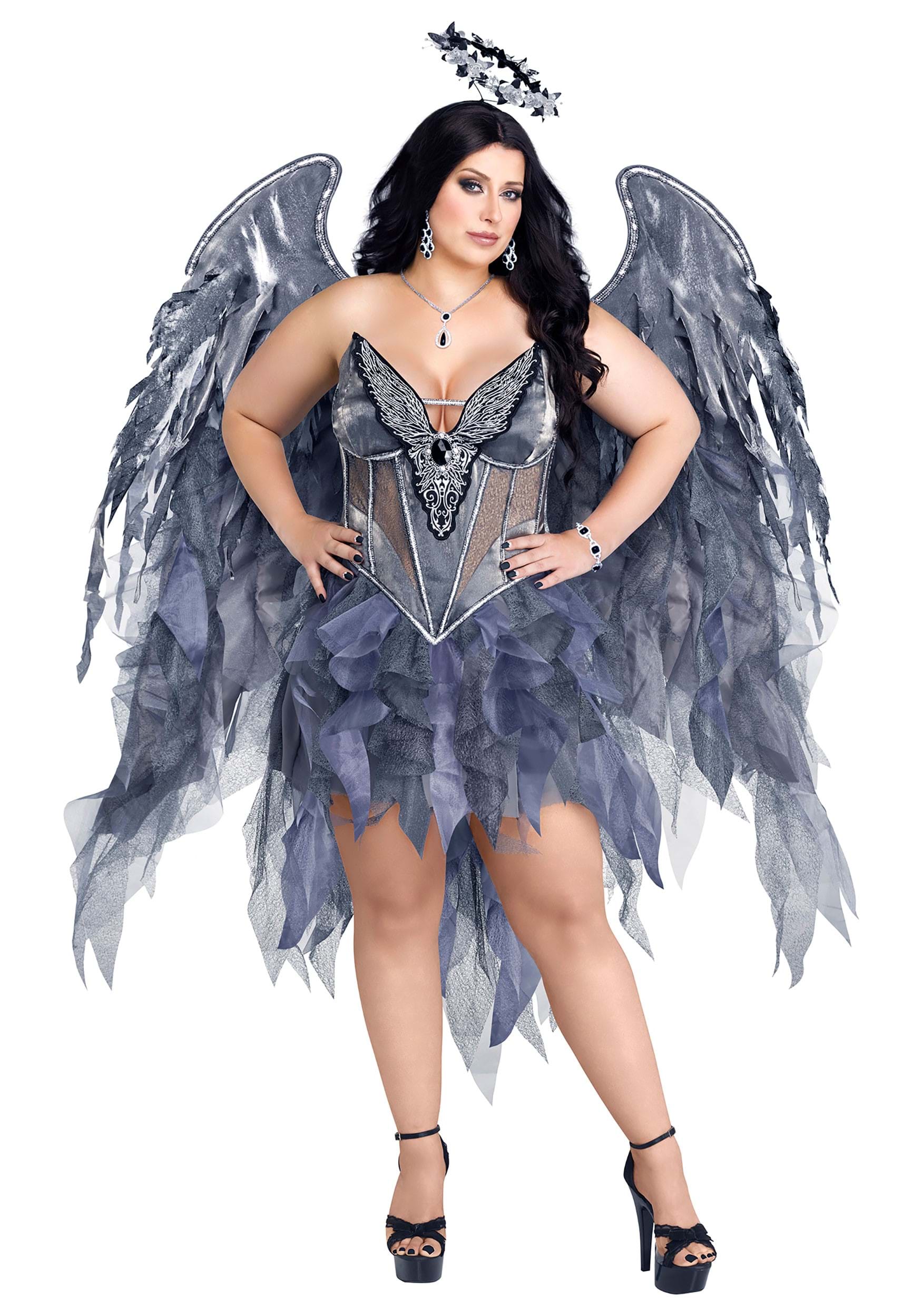 Image of Plus Size Dark Angel's Desire Women's Costume | Dark Angel Costumes ID INCW80352XL-2X