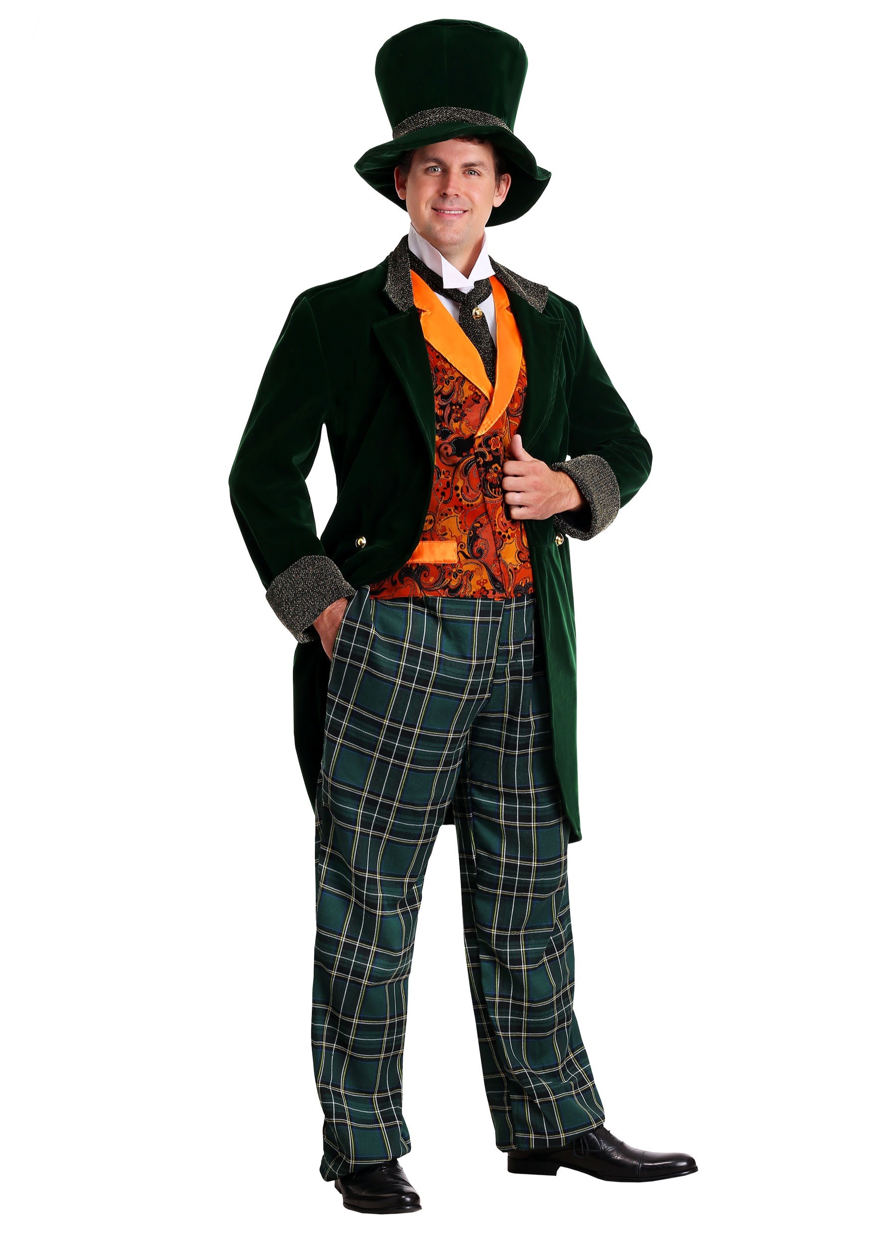 Image of Plus Size Deluxe Mad Hatter Costume | Exclusive | Made By Us ID FUN1236PL-2X
