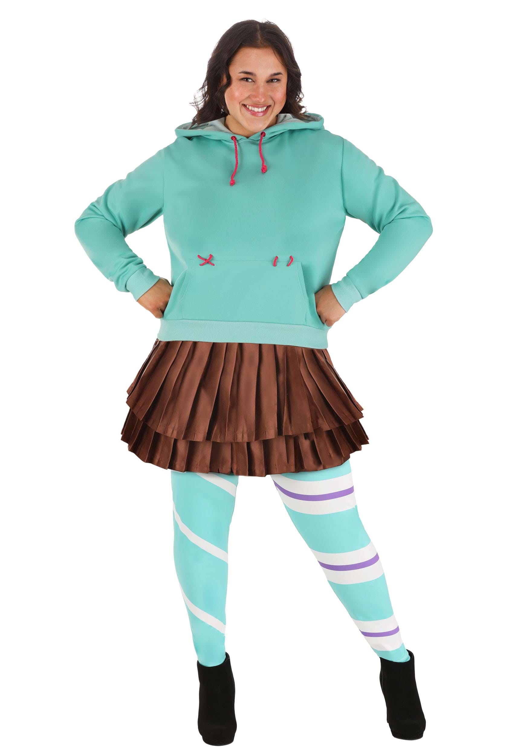 Image of Plus Size Disney Vanellope Wreck it Ralph Costume | Plus Size Costumes ID FUN4884PL-1X