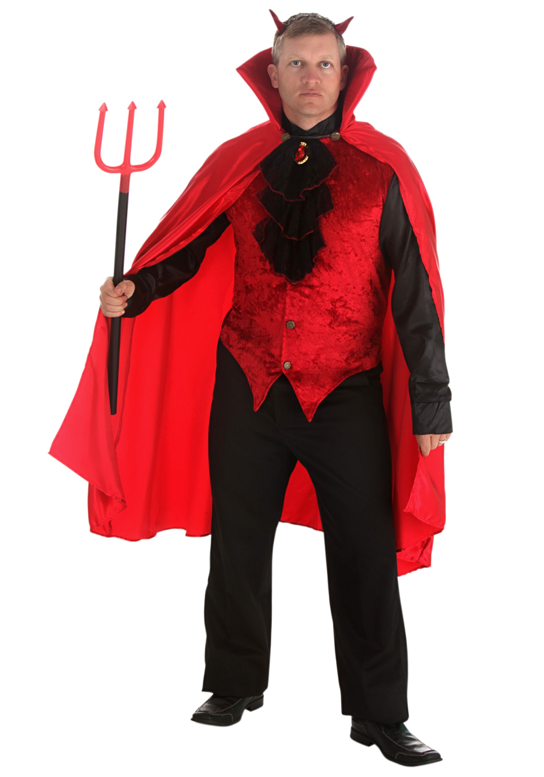 Image of Plus Size Elite Devil Men's Costume | Devil Costumes ID FUN3070-4X