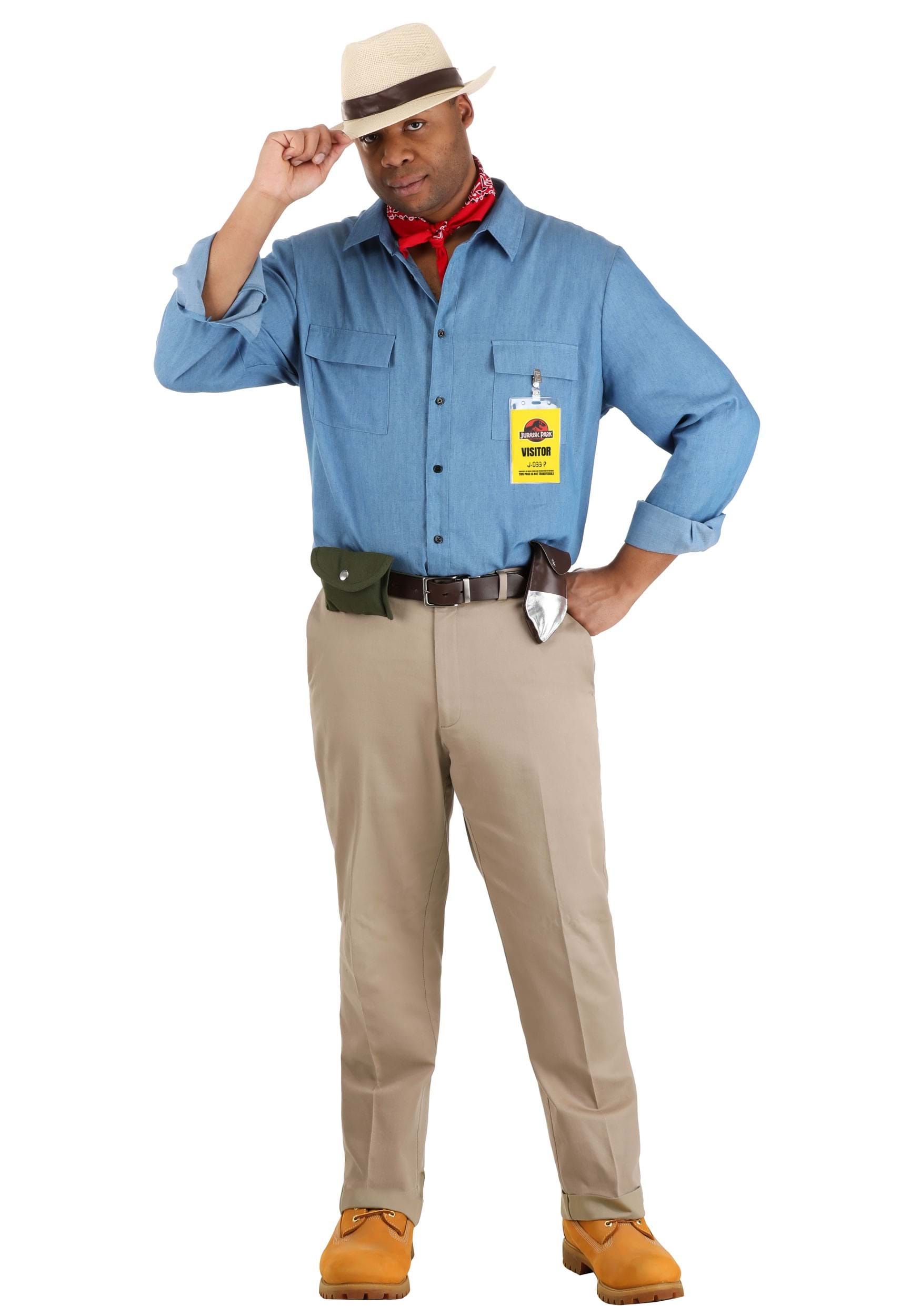 Image of Plus Size Jurassic Park Dr Grant Men's Costume ID FUN1498PL-4X