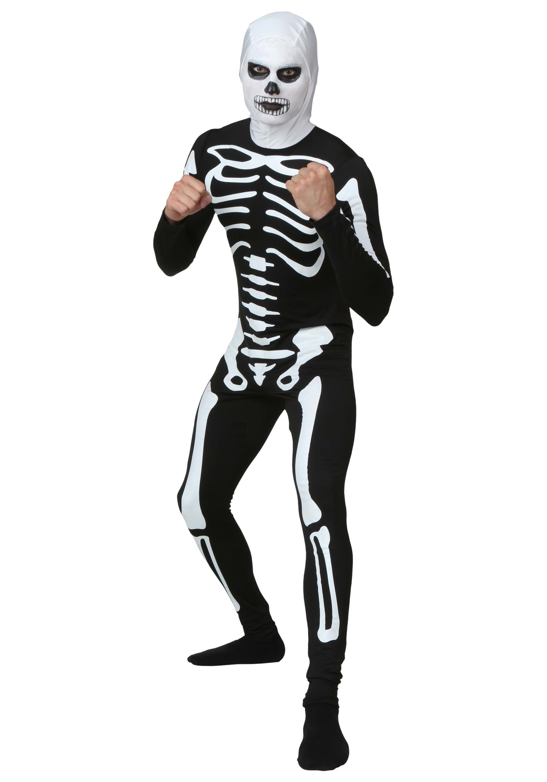 Image of Plus Size Karate Kid Skeleton Suit Adult's Costume ID KAR2233PL-3X