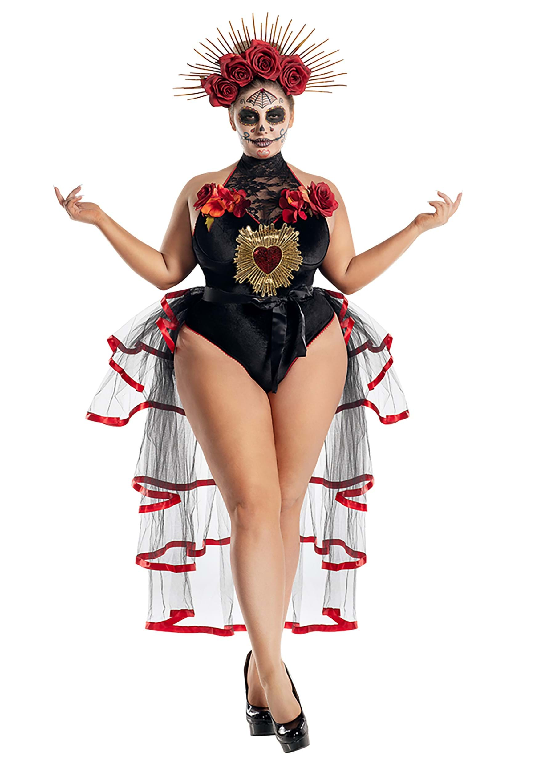 Image of Plus Size La Muerta Women's Costume ID PKPK2247XL-3X