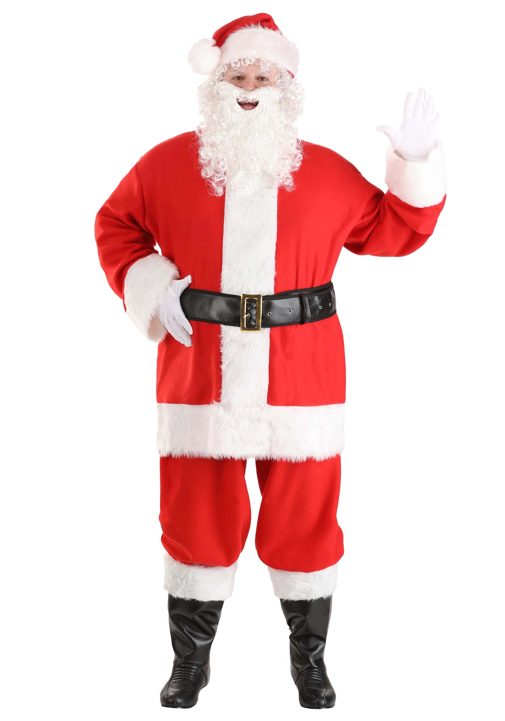 Image of Plus Size Men's Holiday Santa Claus Costume ID FUN1846PL-2X/3X